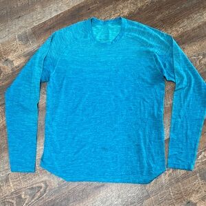 lululemon athletica Vibrant Blue Long Sleeve Tee